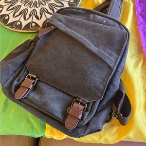 Gray Canvas Men's Bag